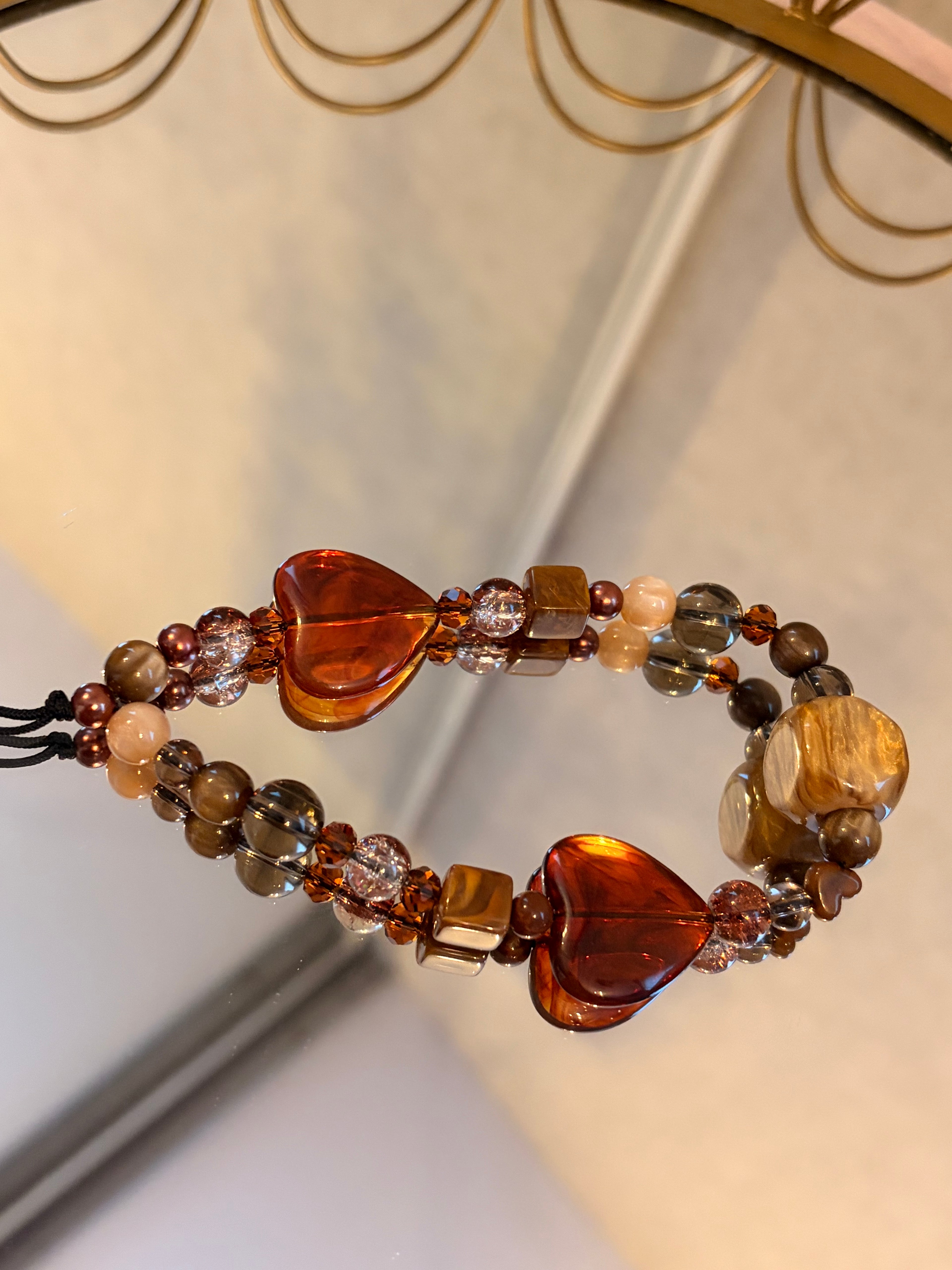 Chunky Brown Phone Charm