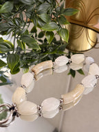 Neutral Beaded Phone Charm