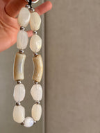 Neutral Beaded Phone Charm