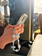 Blue Cloud Phone Charm