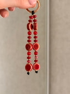 Red Ceramic Bag Charm