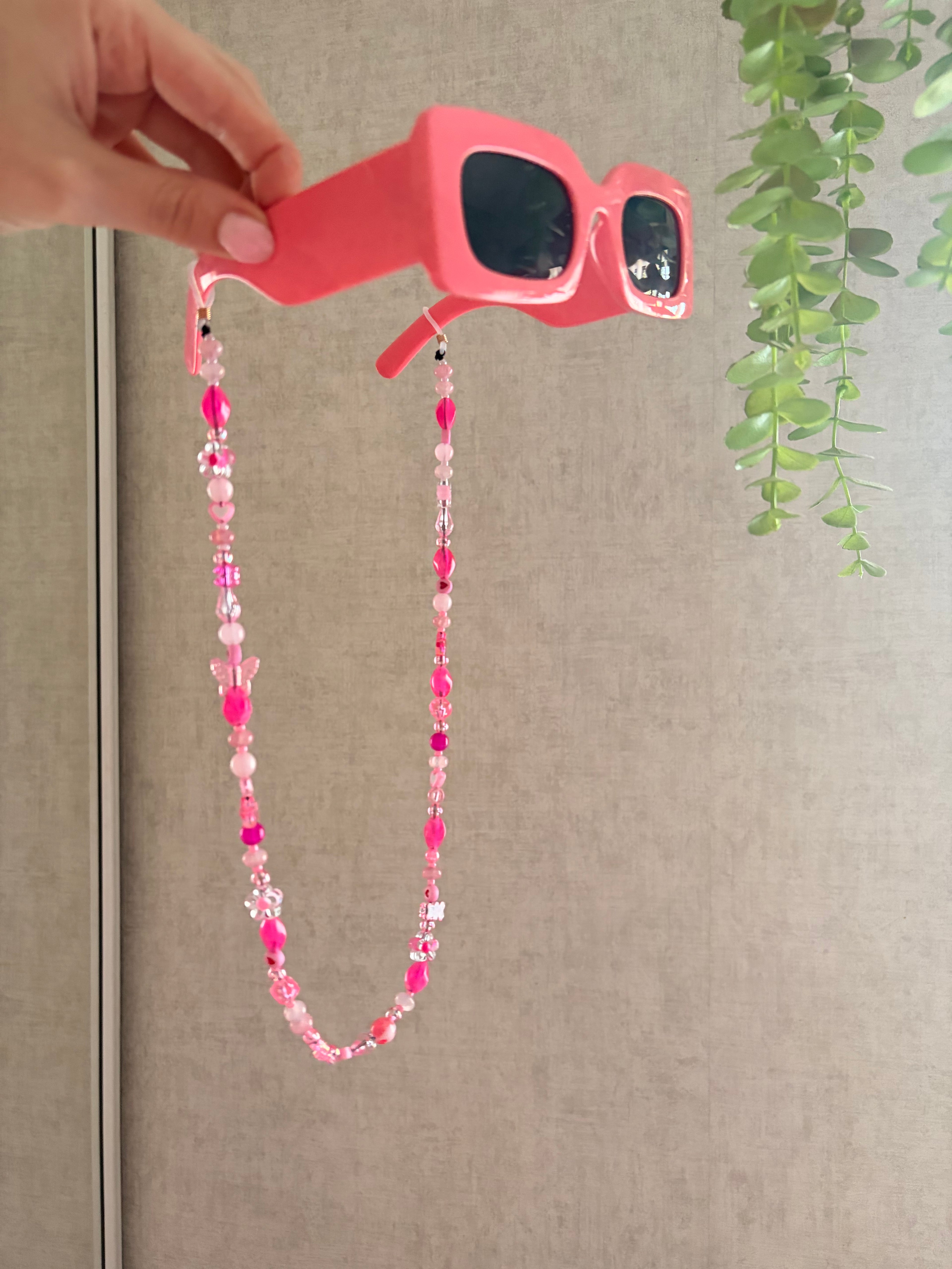 Pink Glasses Charm