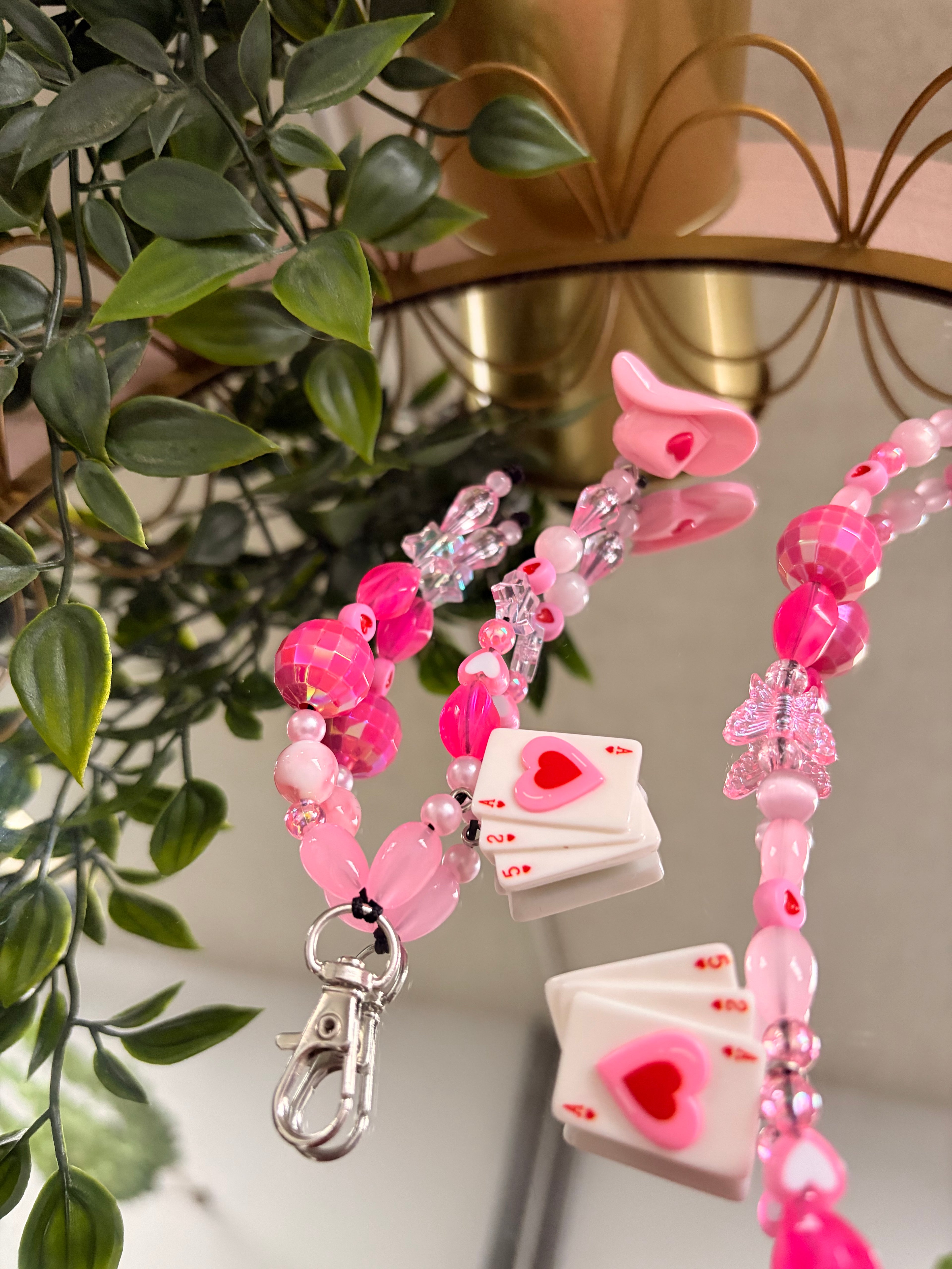 Pink Disco Phone Charm & keyring Bundle
