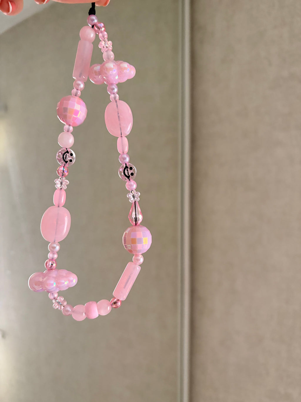 Pink Cloud Phone Charm