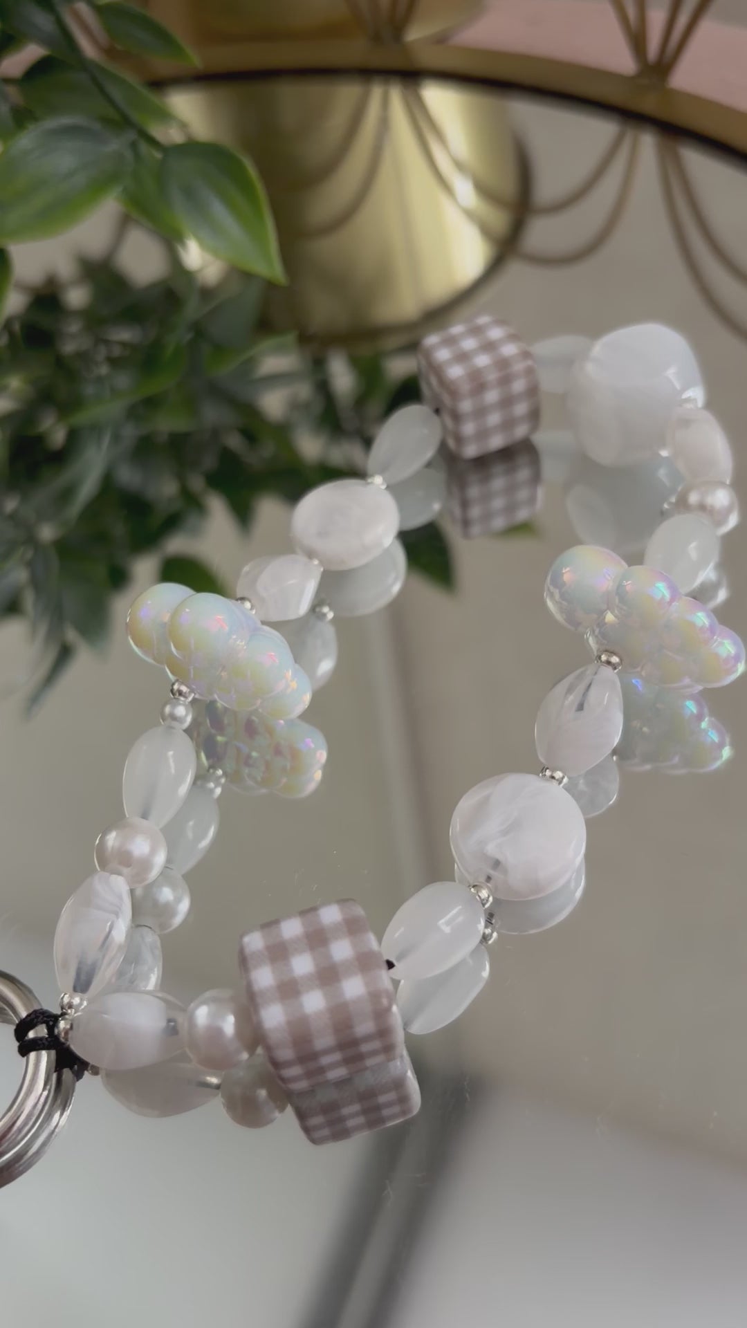 White Cloud Phone Charm