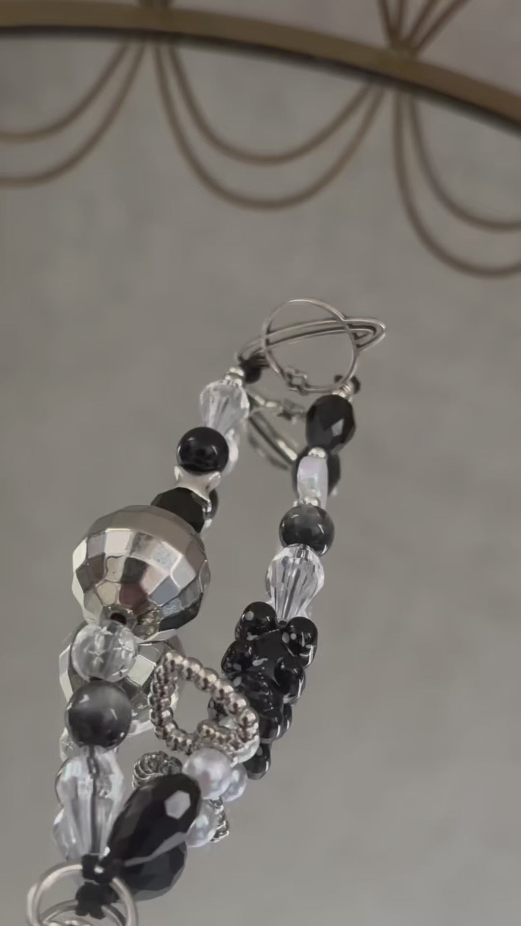 Silver Disco Keyring