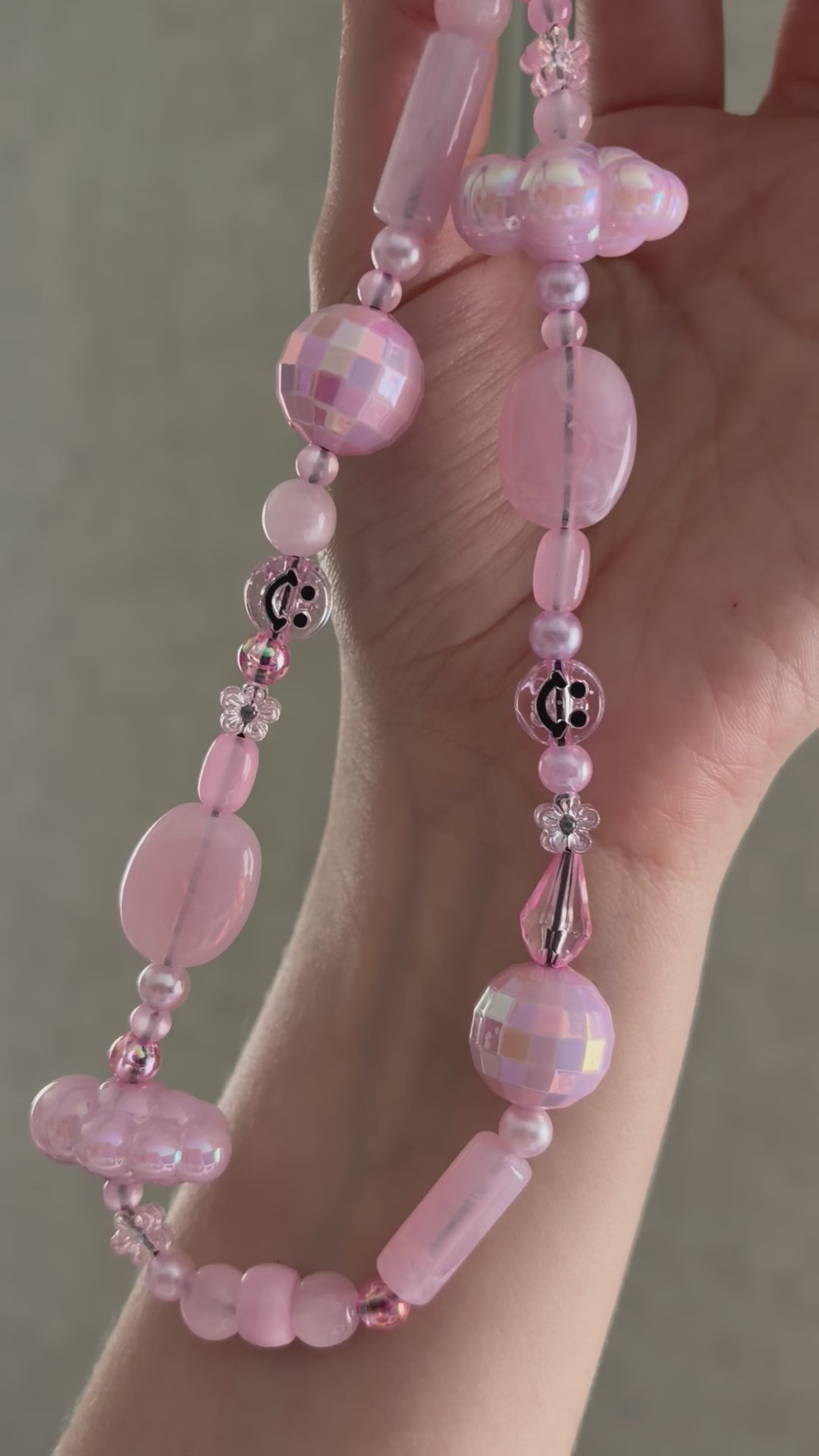 Pink Cloud Phone Charm
